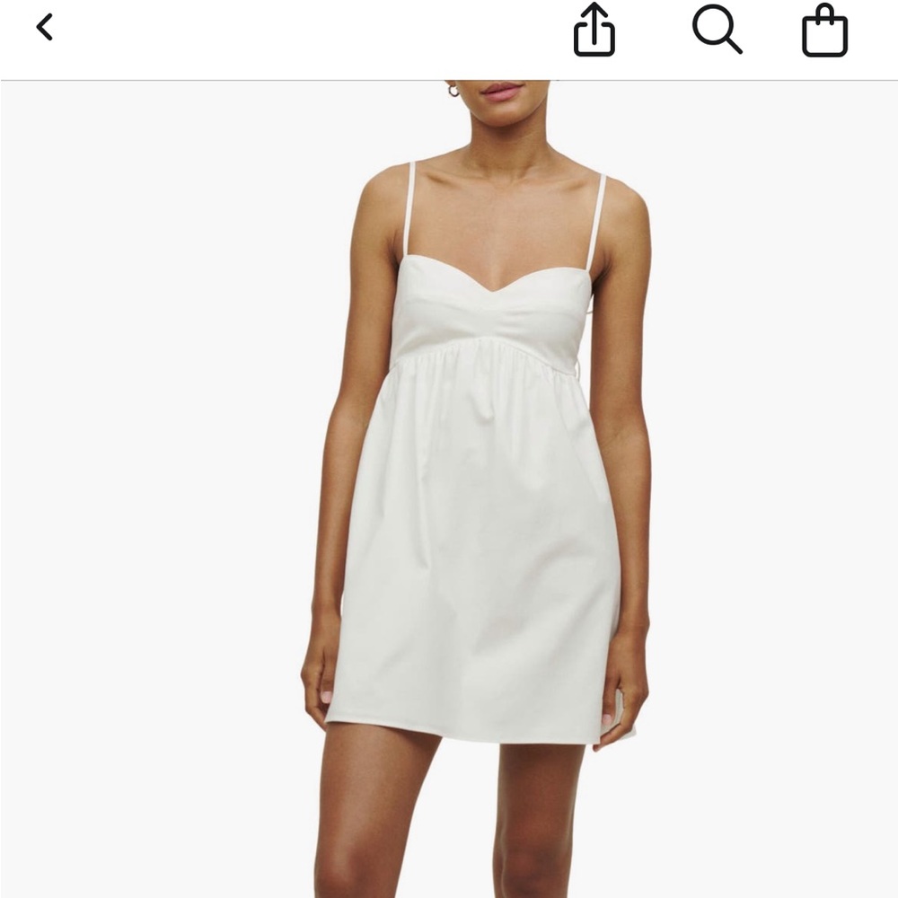 Reformation White Mini Dress